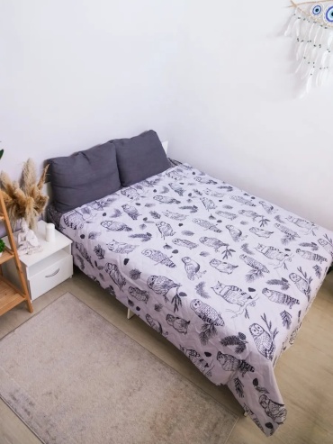 Покрывало LoveLife 210х200 см, полиэстер, серый