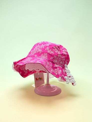 Панама Lebe Children's wear 248 белый, фуксия 46