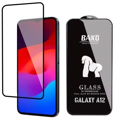 Стекло BAIKO для Samsung Galaxy A12 черный