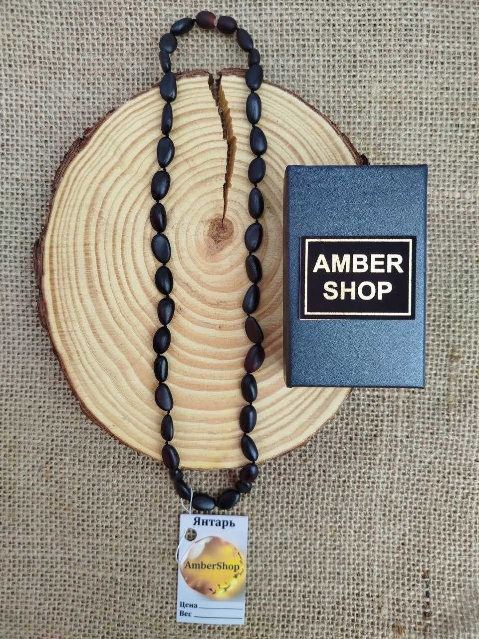 Бусы AmberShop 28286 длина 50 см натуральный янтарь янтарь