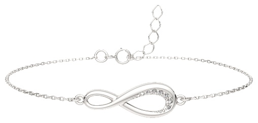 Lucente Silver ZO-0640196_18 длина 18 см, вес 1.59 г серебро, плетение фантазийное
