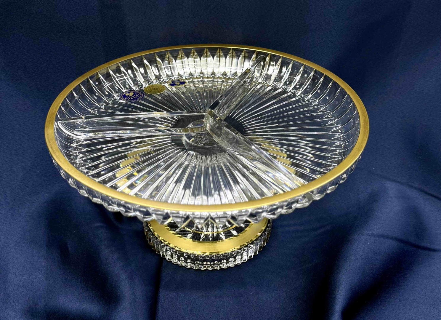 Crystal Art менажница Gold Classic 62489/22222/230 круглая 1 шт