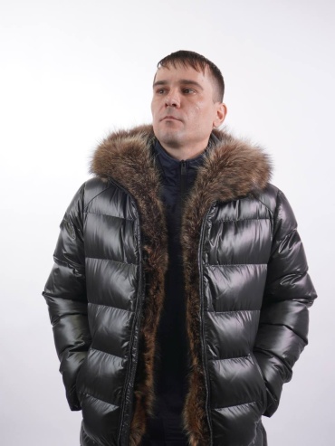 Пуховик Mega Select черный