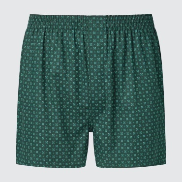 Шорты Uniqlo зеленый, темно-зеленый