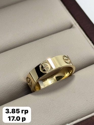 DARI GOLD 8877 размер 17 вес 3.85 г золото, без вставок