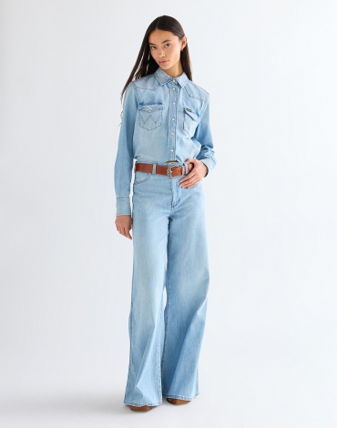 Ремень Wrangler натуральная кожа 85 см коричневый