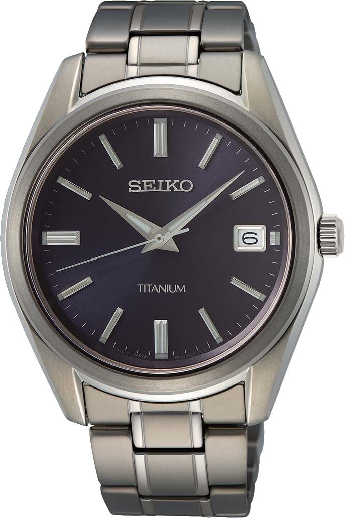 Кварцевые Seiko SUR373P1 титан