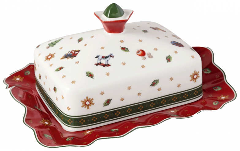 Villeroy&Boch масленка 1485851861 прямоугольная 1 шт, фарфор
