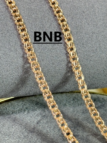 BNB BNB_НЦ00342 длина 50 см, вес 4 г золото, плетение бисмарк