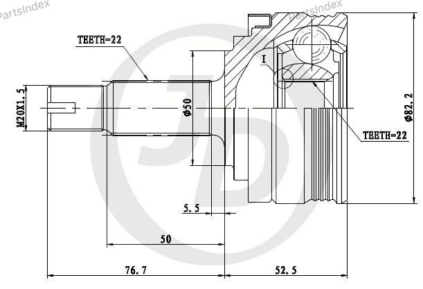 JD ШРУС JCT0146