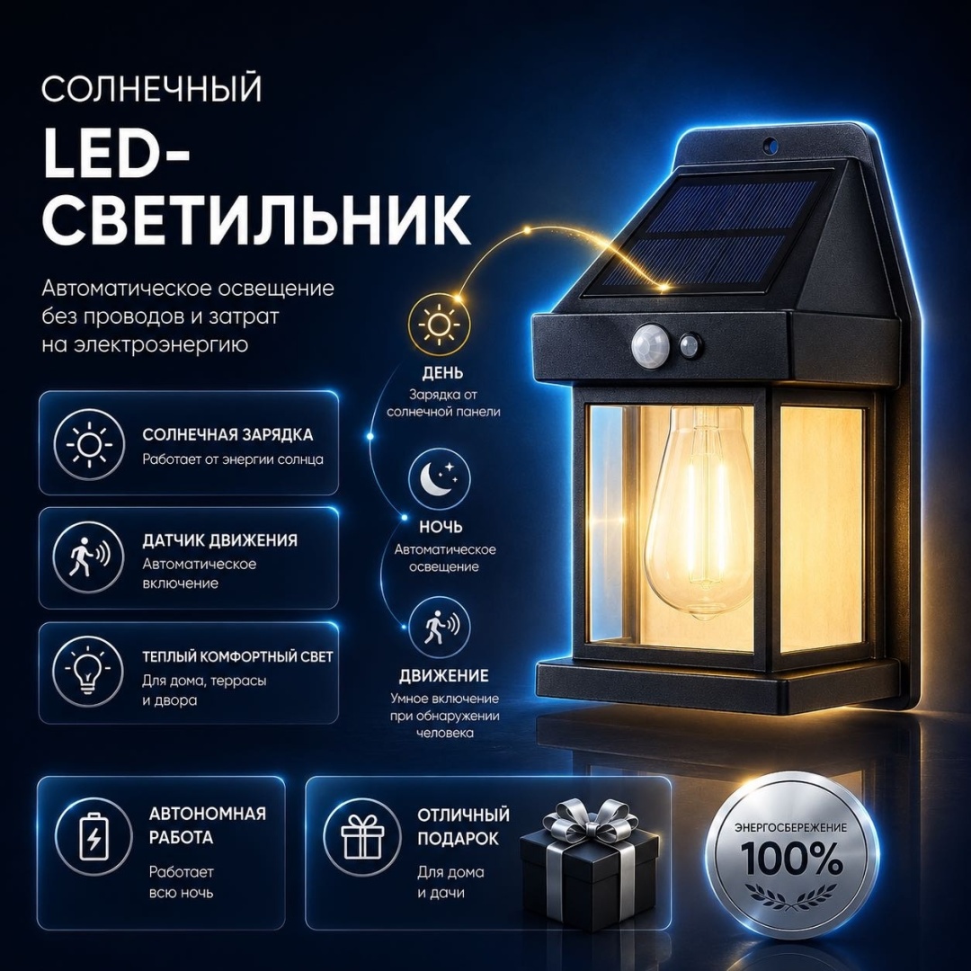 Уличный светильник настенное 17 см