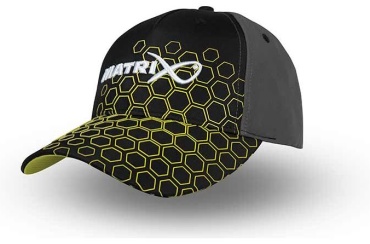 Головной убор MATRIX Черная бейсболка с шестиугольным принтом Matrix Hex Print Baseball Cap Black GHH006 универсальный