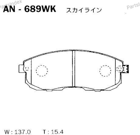 AKEBONO Колодки Тормозные Дисковые AN689WK