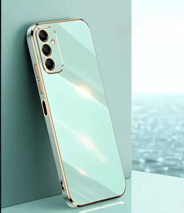 Чехол KOKTU для Samsung Galaxy S26 мятный-золотистый