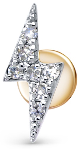 Накрутка Vesna Jewelry для ушей вес 0.46 г золото, бриллиант