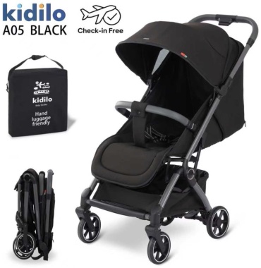 Коляска прогулочная Kidilo A05, черный