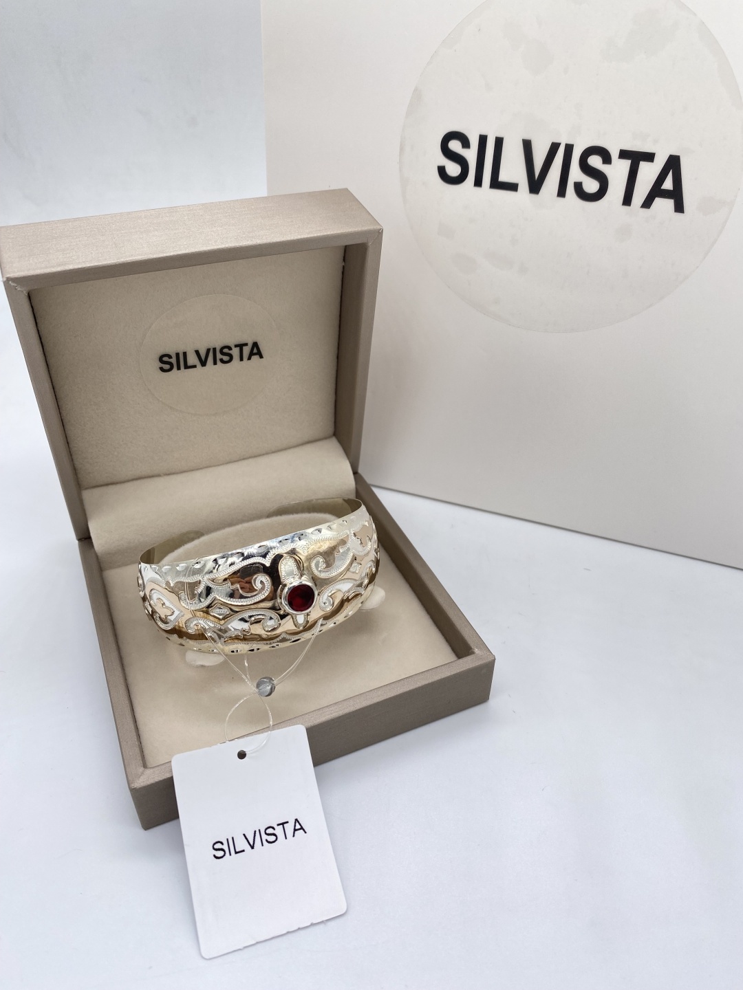 SILVISTA sil00063 длина 18 см, вес 18.2 г серебро, плетение обод