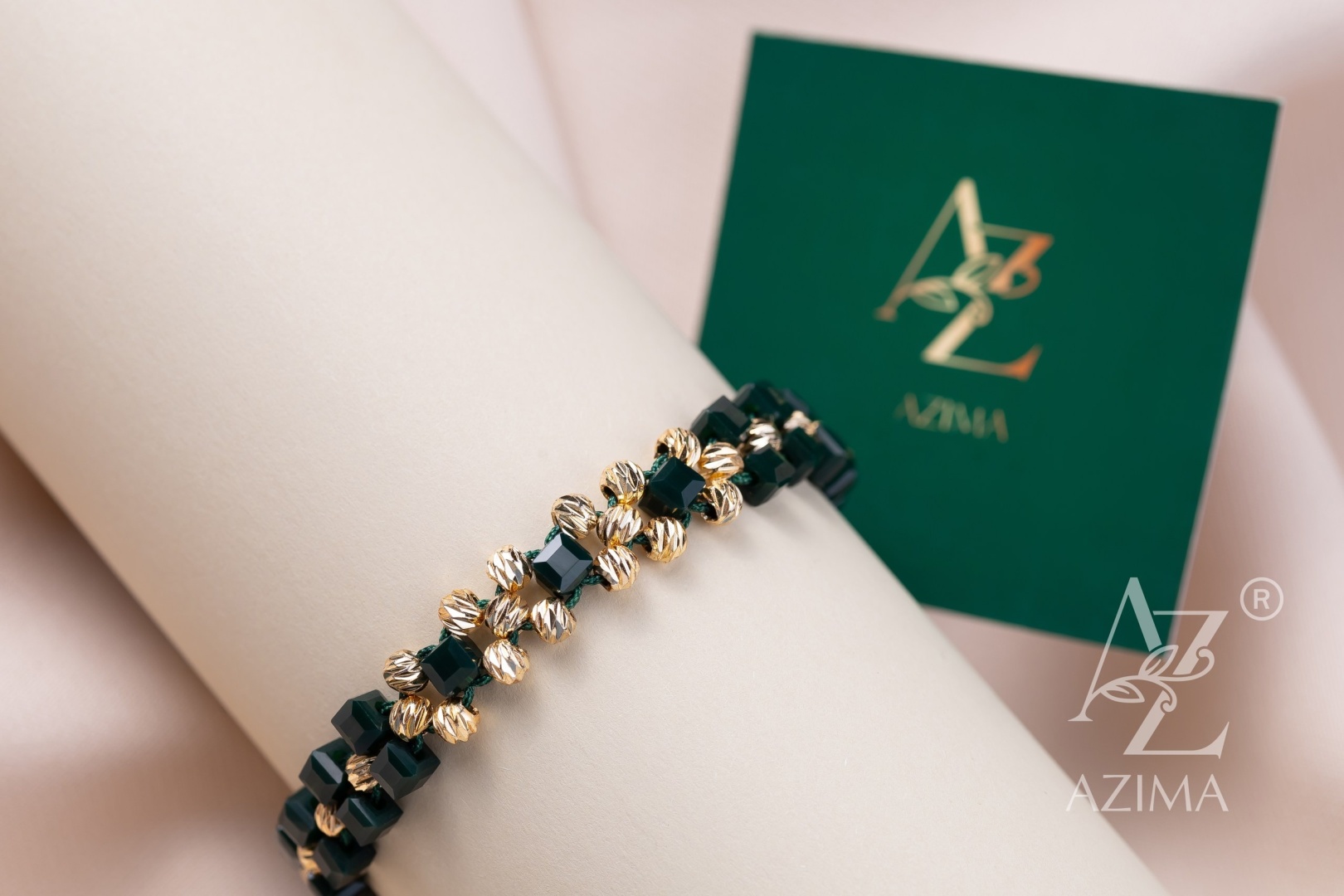 AZIMA GOLD1 AzimaSqIzum длина 18 см, вес 0.8 г сплав покрытый золотом 14К, плетение веревка