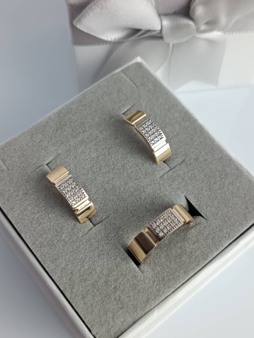 ӘWEQEЙ 91654322 вес 6.98 г золото, фианит