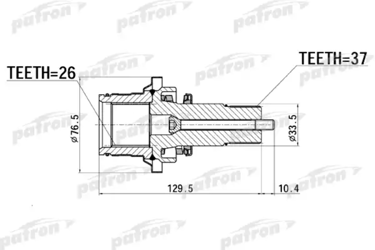 PATRON вал привода PDSV012