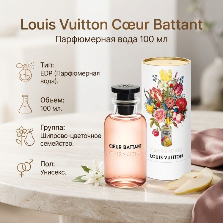 Купить Louis Vuitton Cœur Battant парфюмерная вода EDP 100 мл