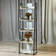 Стеллаж напольный Topaz Гранж-3, 54x36x174 см, черный, серый