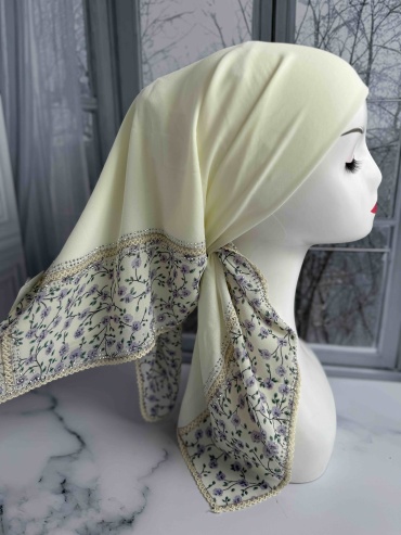 Платок Fashion вискоза, полиэстер, шифон 90 x 90 см