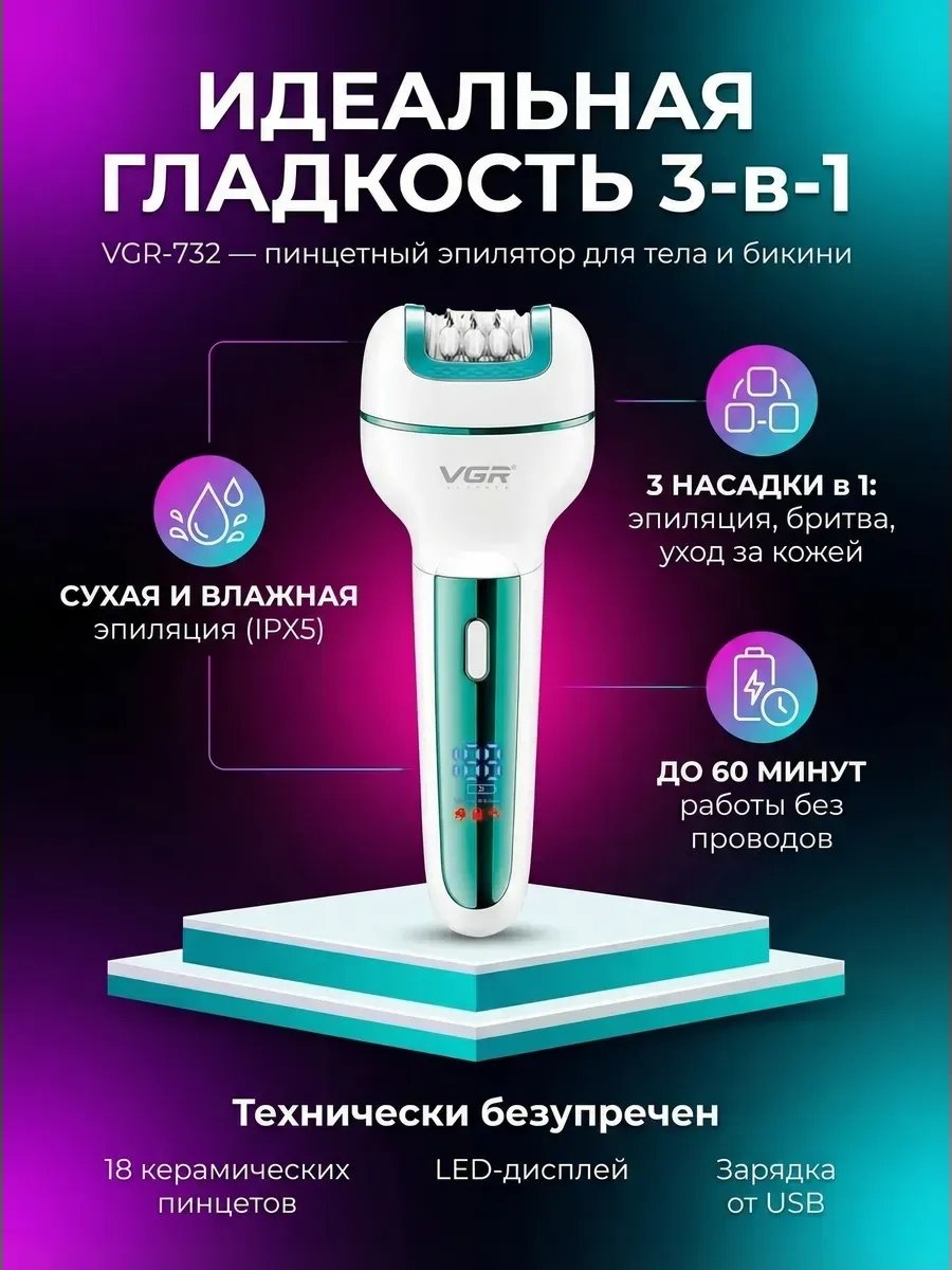 VGR Voyager фотоэпилятор 880110036