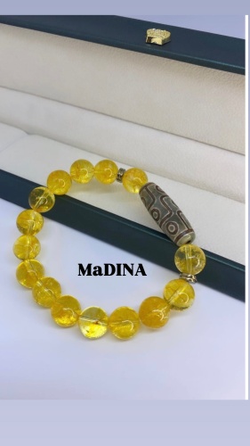MaDINA длина 19 см натуральный камень, цитрин