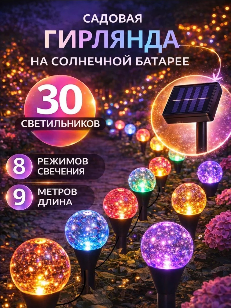 Уличный светильник подвесное 0.05 Вт 6 см