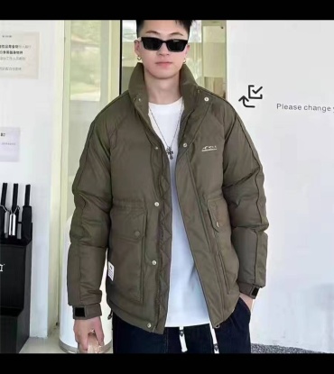 Пуховик FASHION коричневый, серый