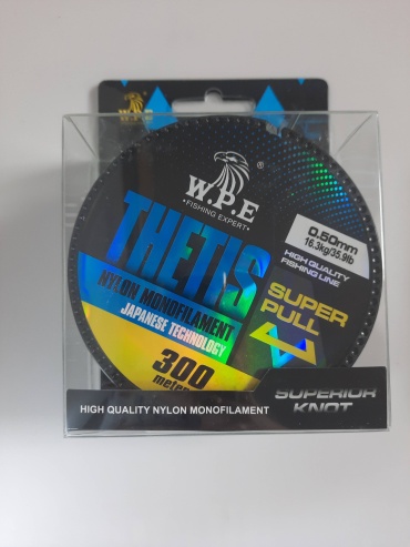 Леска W.P.E монофильная Леска W.P.E 300м 0.5 мм прозрачный