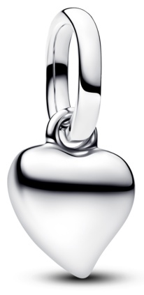 Шарм PANDORA «Асимметричное сердце» 793691C00 вес 1.42 г серебро, без вставок