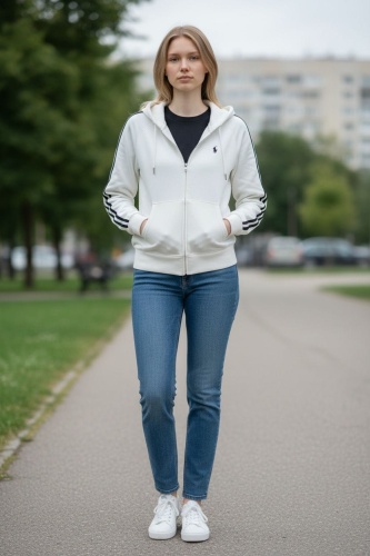 Толстовка FASHION черный, белый