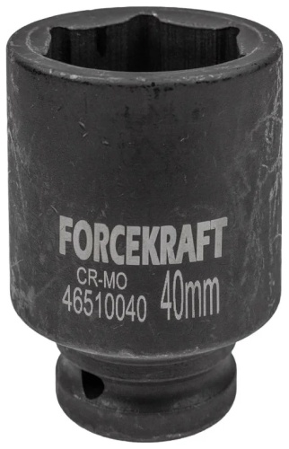 ForceKraft торцевая головка ударная глубокая 3/4 Головка ударная глубокая 40мм (6гр.), 3/4" FK-46510040 1 шт