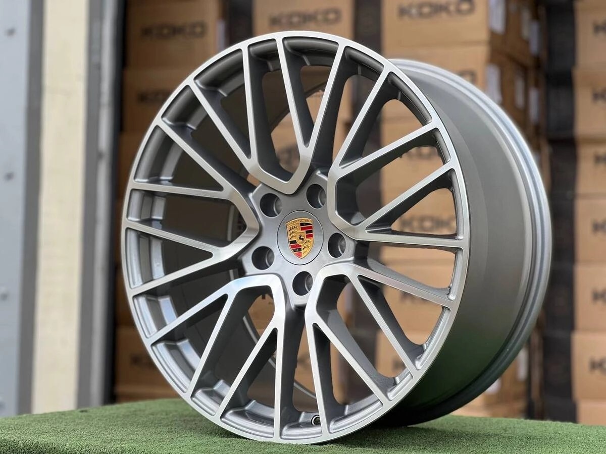 KOKO porsche-0261-GREY FACE 10x21/5x130 D71.6 ET46 4 диска серый