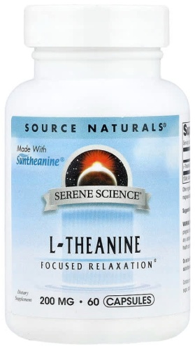 Аминокислота Source Naturals Serene Science L-теанин 200 мг нейтральный 60