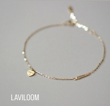 LAVILOOM 16+2cm длина 16 см, вес 1 г серебро, сплав покрытый золотом 14К, плетение обод