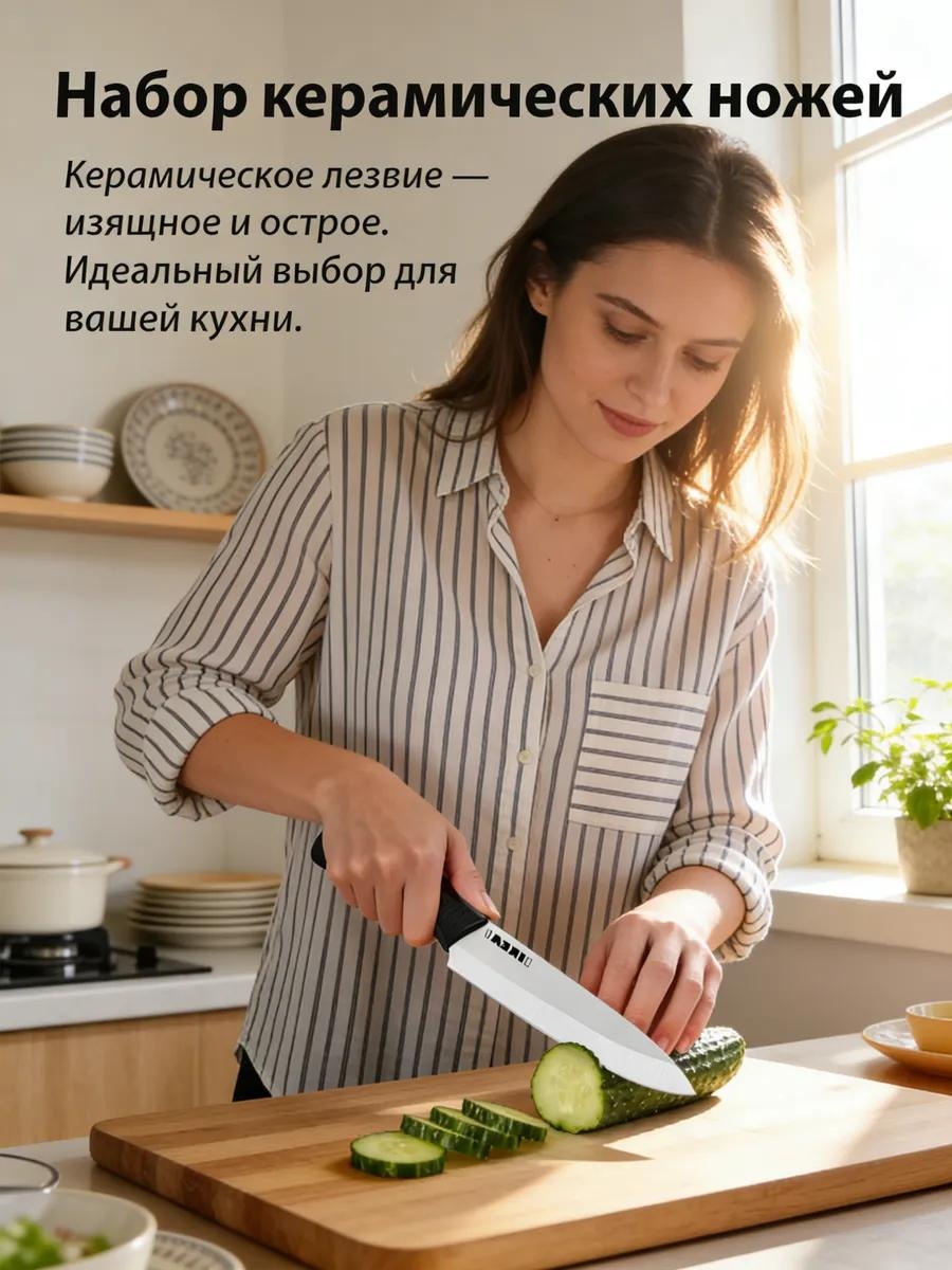 Набор ножей SHJD006-18 780172428, лезвие: керамика 3 шт