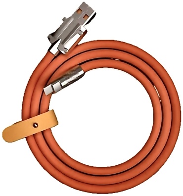 Кабель USB TypeC (M), USB Type-A (M), 2 м, оранжевый