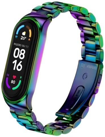 Браслет AIRIS для Xiaomi Mi Band 3, Mi Band 4 мультиколор