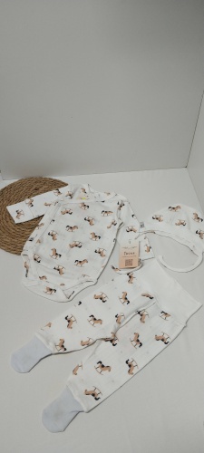 Комплект Twins Textile белый, оранжевый