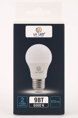 LU LED 9W E27, светодиодная, холодный белый