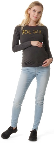 Лонгслив I Love Mum антрацит