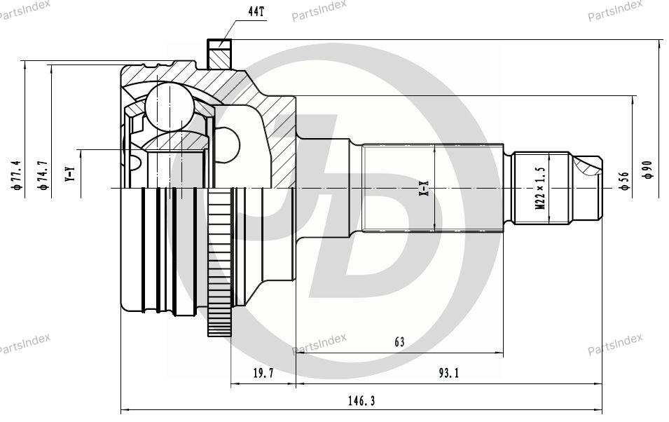 JD ШРУС JCT0016A