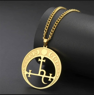 Амулет Lux Мастерская Магии Печать Лилит с фазами Луны gold