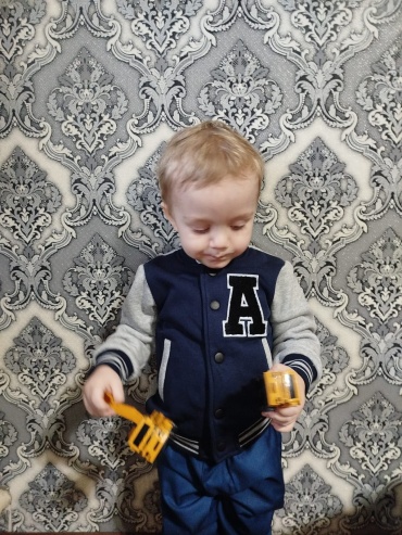 Кофта WELLKIDS синий, серебристый