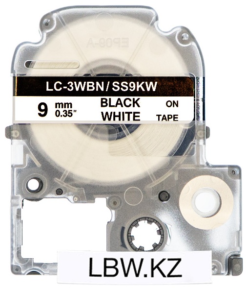 Картридж LabelWorks LC-3WBN Epson 9мм