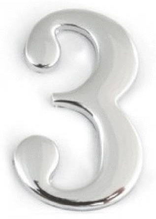Цифра 3, пластик