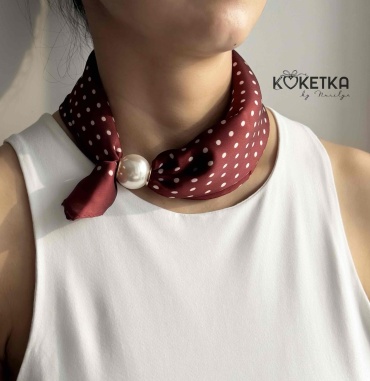 Платок Кокетка шерсть, полиэстер 46 x 4 см